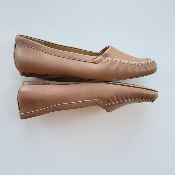 Trotters Signature Mila Tan Leather Flats - Size 10 - Picture 7 of 16
